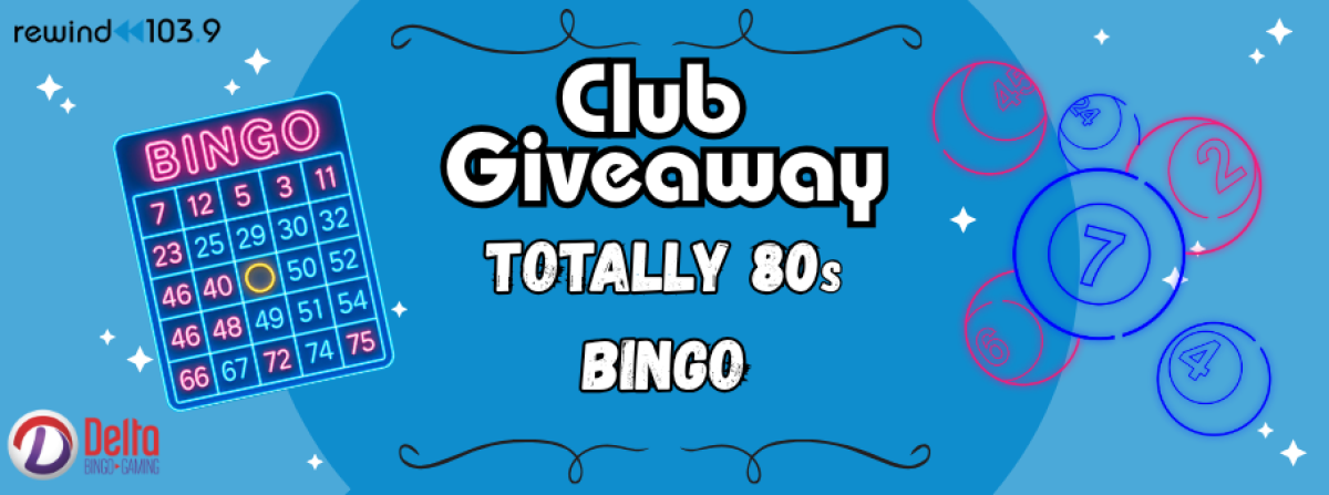 Rewind Club Giveaway - Totally 80s Bingo!